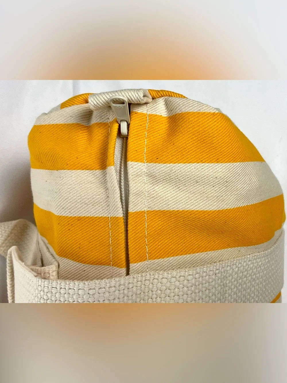 Troop Beverly Hills Costume Giorgio Beverly Hills Gym Bag Yellow Stripe Vintage